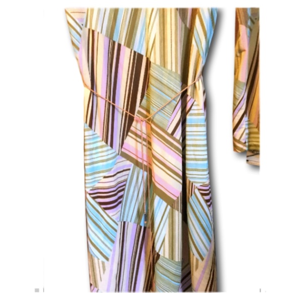 Sharagano Casual Chic Geometric Stripe Dress - Picture 4 of 4